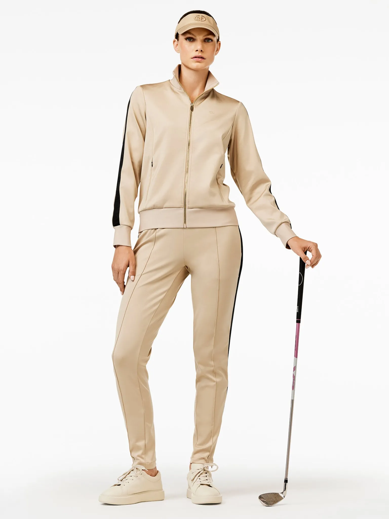 Vests|Matching Sets-Goldbergh QUINN Track Jacket white sand