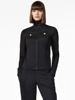 Longsleeves & T-Shirts-Goldbergh RENÉE Full Zip Cardigan black