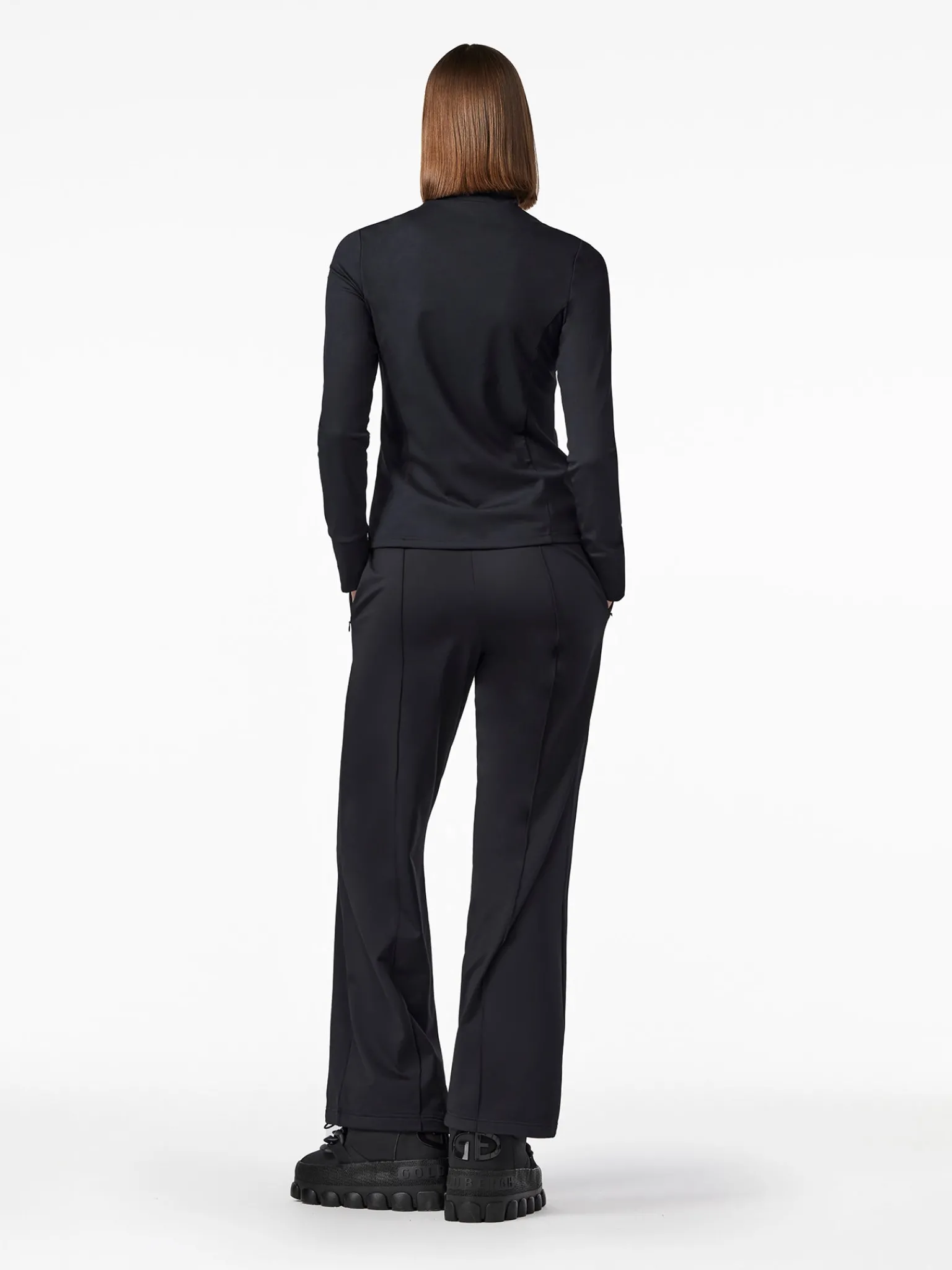 Longsleeves & T-Shirts-Goldbergh RENÉE Full Zip Cardigan black