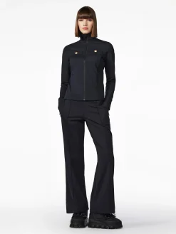 Longsleeves & T-Shirts-Goldbergh RENÉE Full Zip Cardigan black