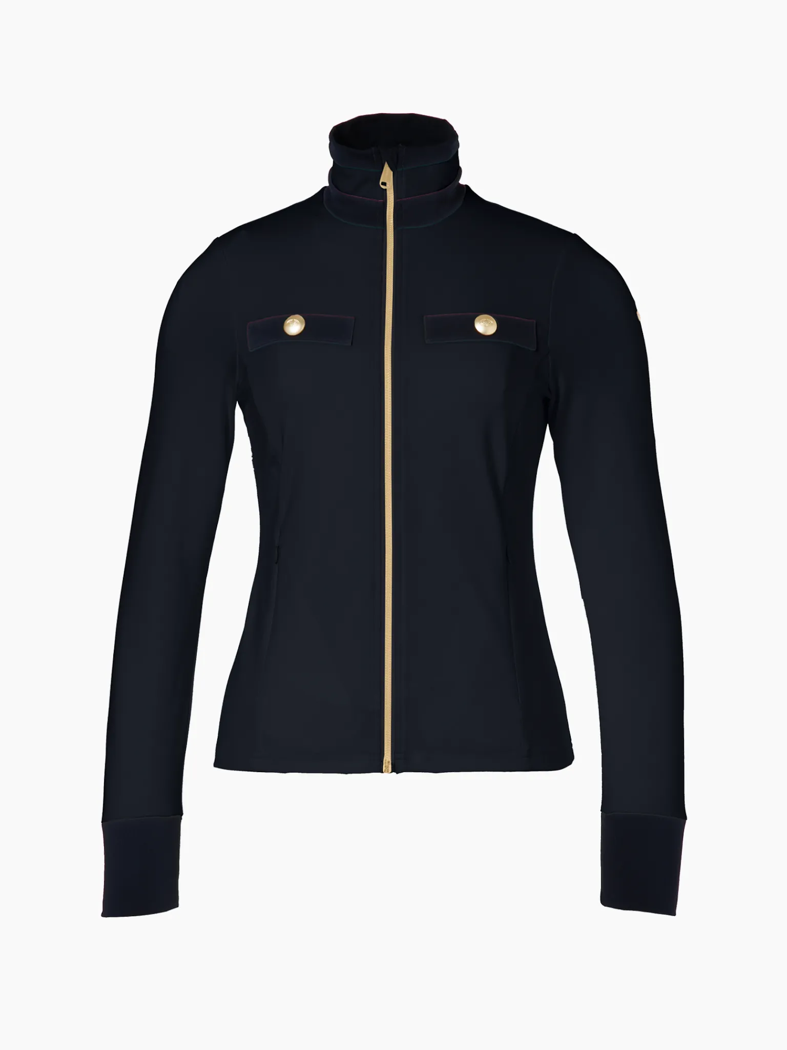 Longsleeves & T-Shirts-Goldbergh RENÉE Full Zip Cardigan black