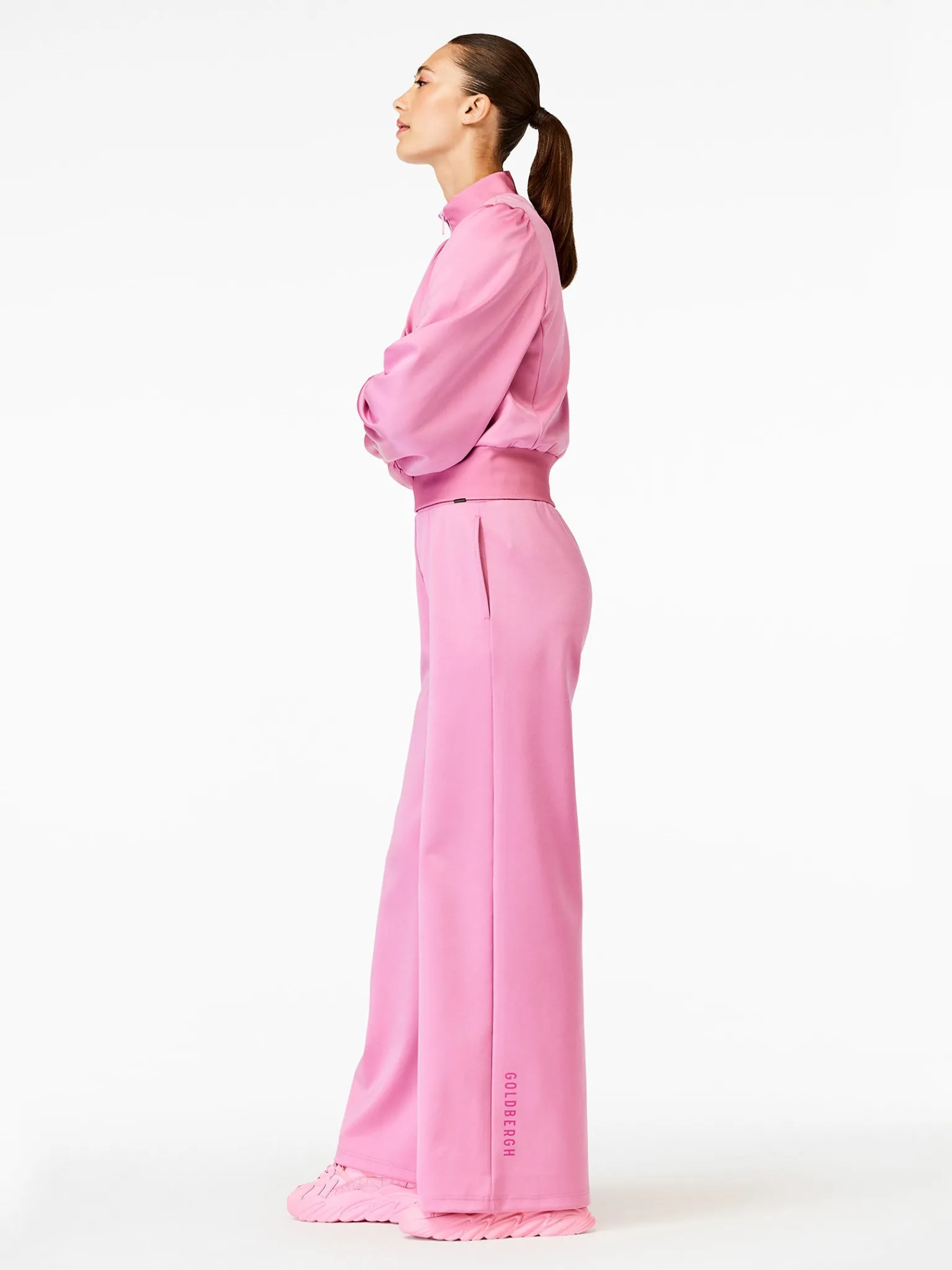Matching Sets|Sweatpants-Goldbergh ROSA Long Pants miami pink