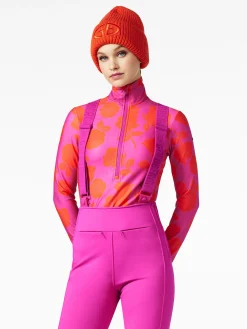 Longsleeves & T-Shirts-Goldbergh ROSY Ski Pully romantic rose orange