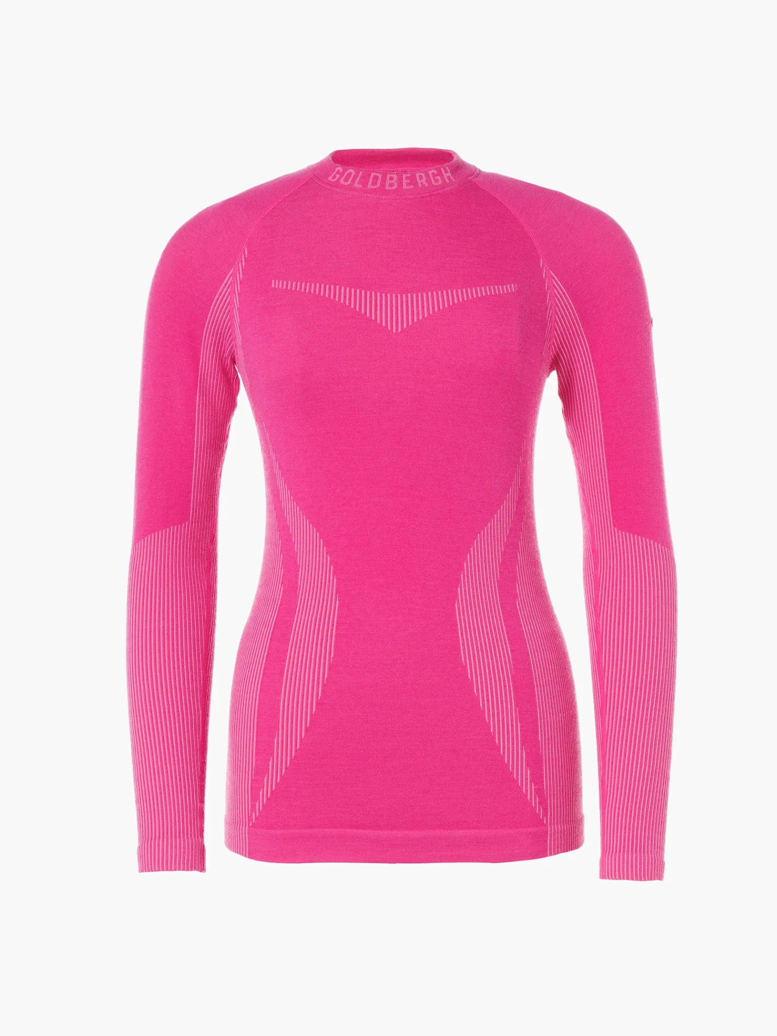 Ski Baselayers-Goldbergh Slick Baselayer Long Sleeve Passion pink