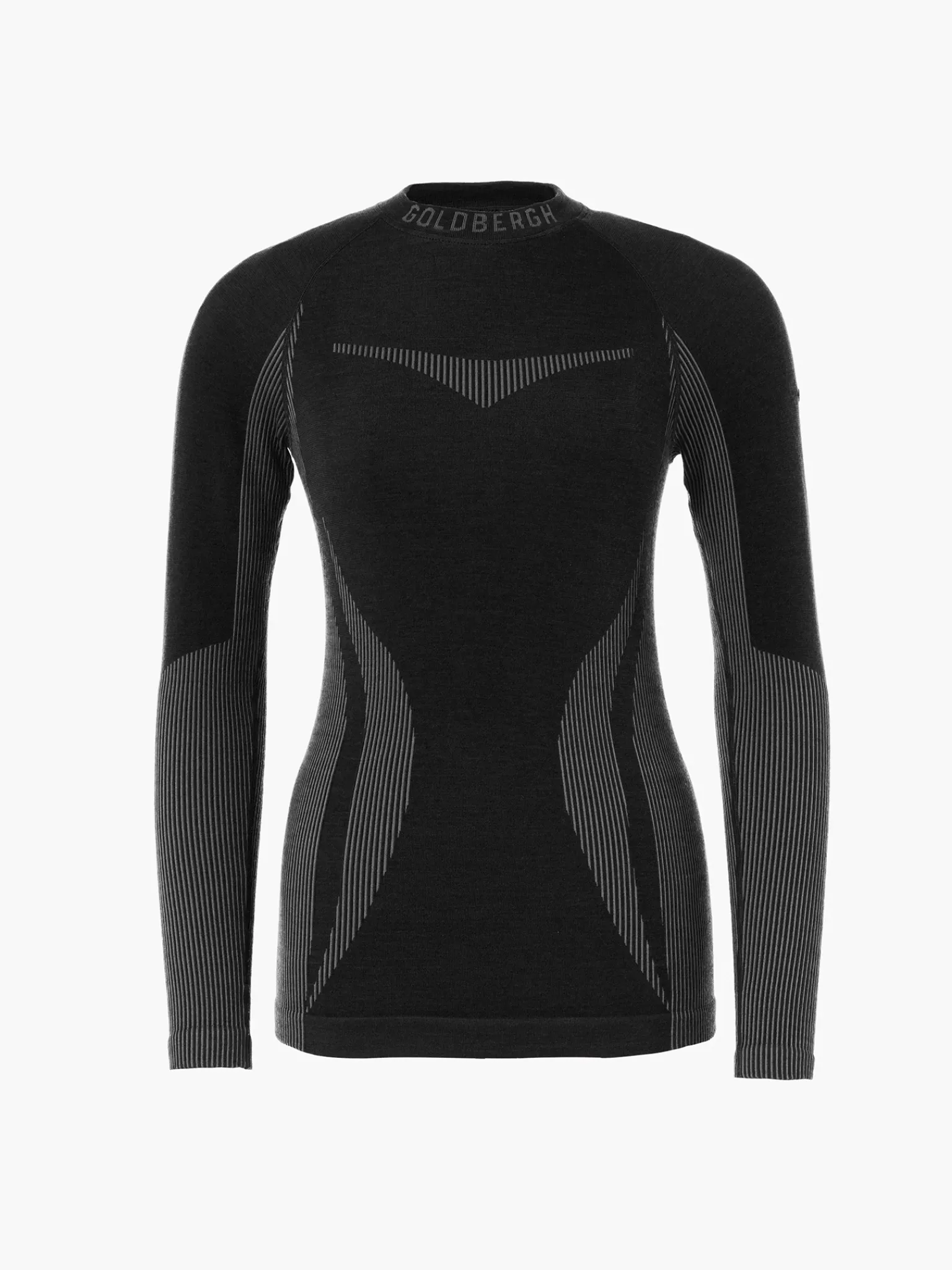 Ski Baselayers-Goldbergh Slick Baselayer Long Sleeve Black