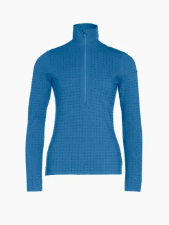 Longsleeves & T-Shirts-Goldbergh SPARK Ski Pully deep teal