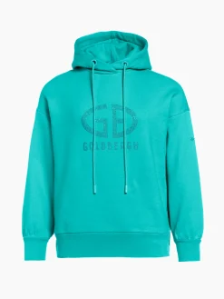 Chalet Wear|Sweaters & Hoodies-Goldbergh SPARKLING Hooded Sweater ice green