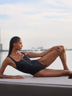 Swimwear-Goldbergh SURFSIDE Bathing Suit Zipper black