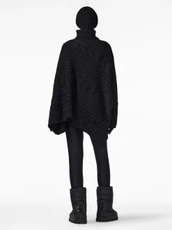 Chalet Wear|Sweaters & Hoodies-Goldbergh TWIST Oversize Knit Sweater black