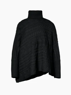 Chalet Wear|Sweaters & Hoodies-Goldbergh TWIST Oversize Knit Sweater black