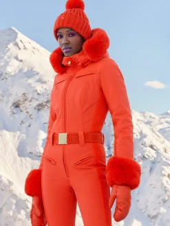 Accessories|Hats & Beanies-Goldbergh UNA Beanie orange