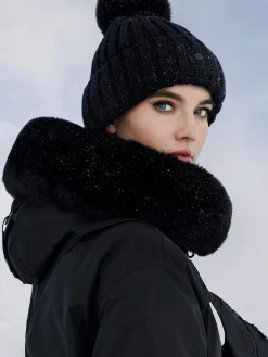 Accessories|Hats & Beanies-Goldbergh UNA Beanie black