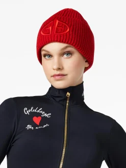 Accessories|Hats & Beanies-Goldbergh VALERIE Beanie flame