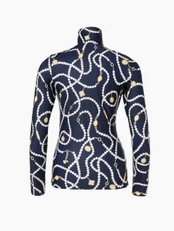 Longsleeves & T-Shirts-Goldbergh VIVIENNE Ski Pully french blue