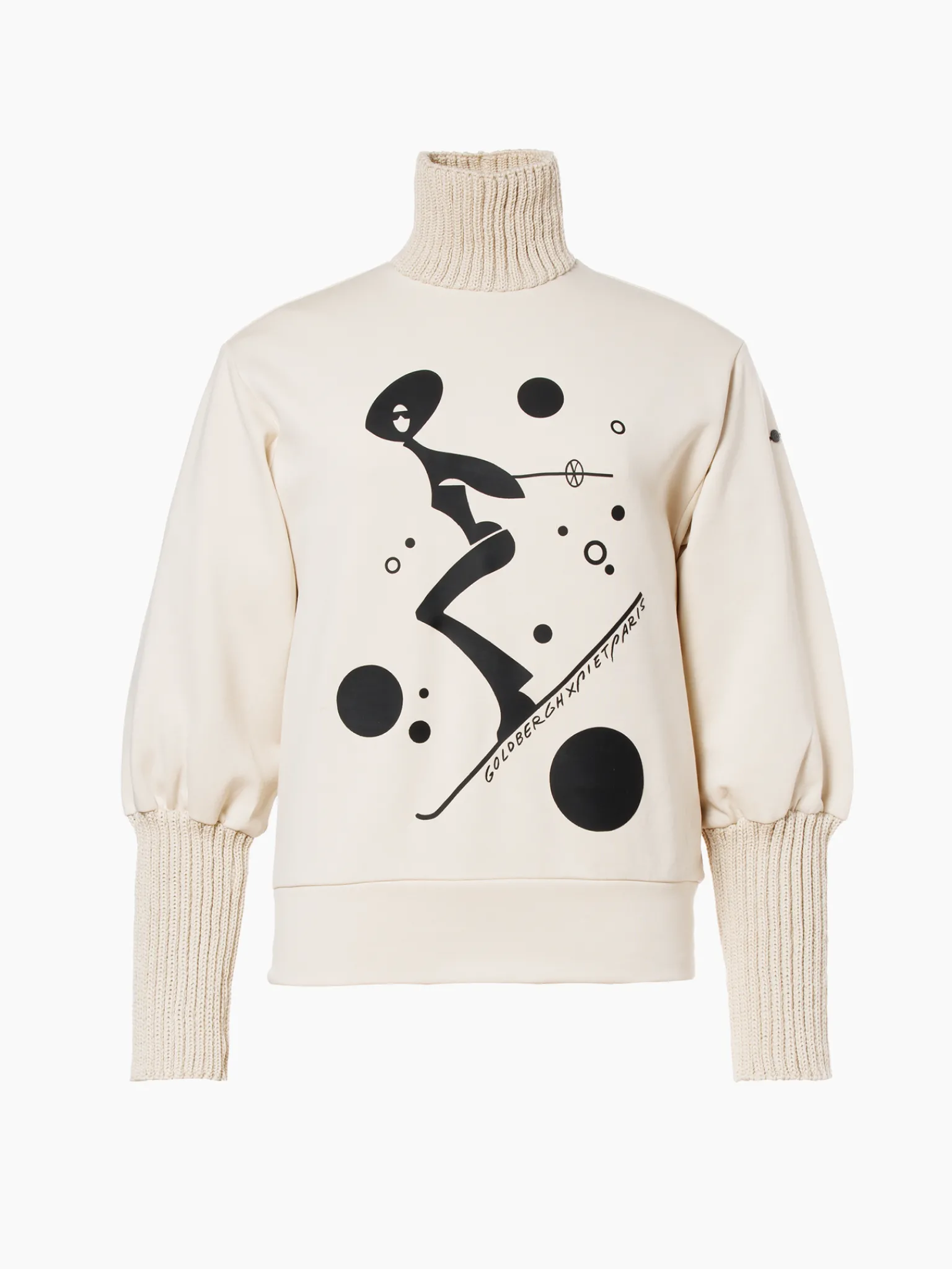 Chalet Wear|Sweaters & Hoodies-Goldbergh VOYAGE Turtle Neck Sweater champagne